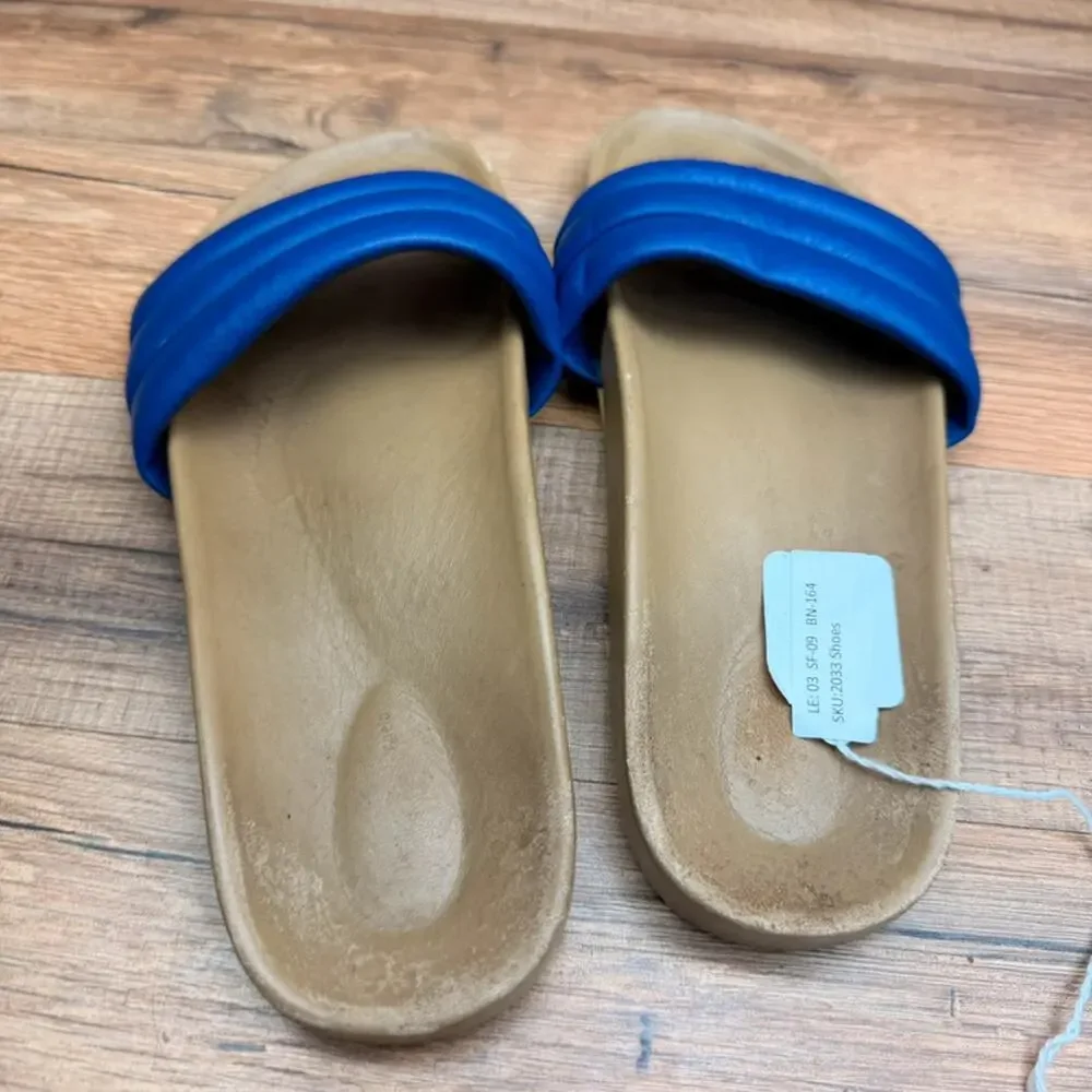 Beatrice Valenzuela Californin size 8 blue Leather slides Sandals